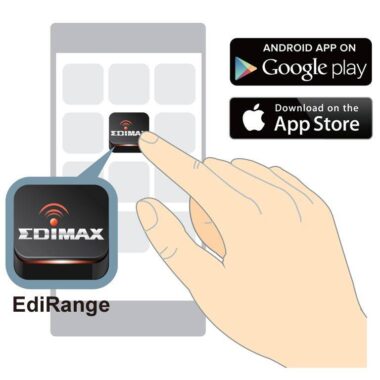 مقوي شبكة لاسلكي جداري N300 EDiMAX-900