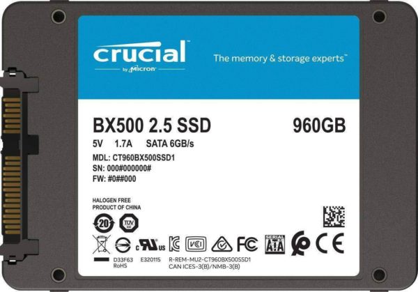 هارد تخزين كروشال 960 قيقا SSD BX500-555