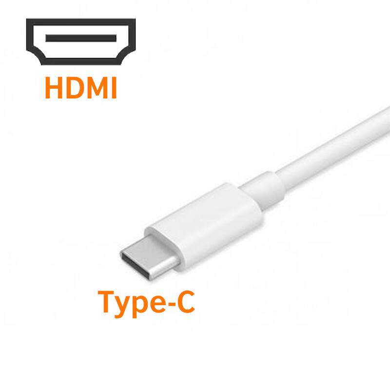 وصلة من Type-C إلى منفذ HDMI من الجوال والكمبيوتر إلى الشاشة والبروجكتر-1193