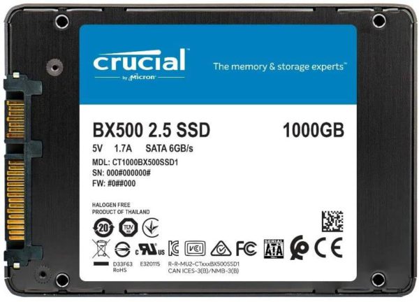 هارد تخزين كروشال 1000 قيقا SSD BX500-1214