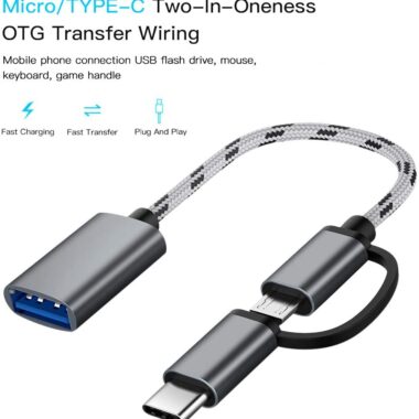 محول 2 في واحد من الهاتف الذكي إلى USB 3.0 بنقل سريع-0