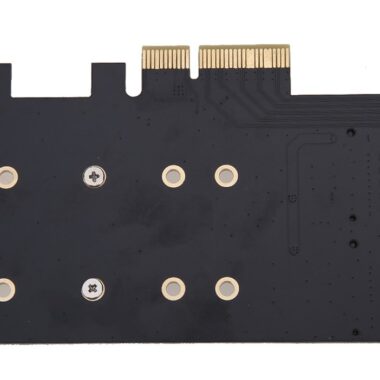قطعة تحويل PCIe إلى M.2 NVMe مزدوج و SSD ساتا-1609